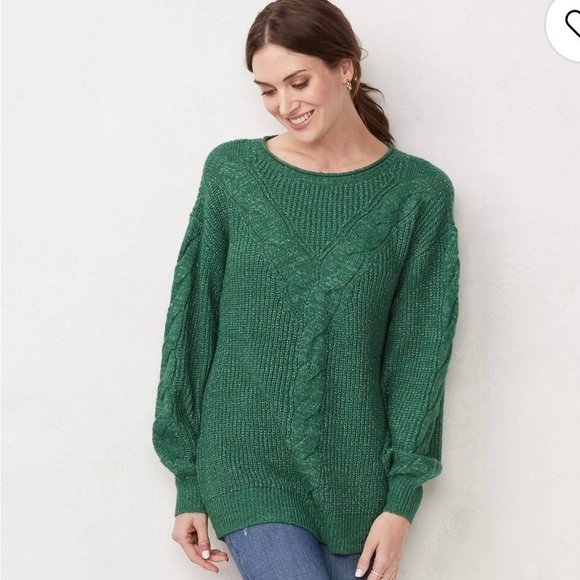 LC Lauren Conrad Sweaters - LC Lauren Conrad Emerald Knit Sweater